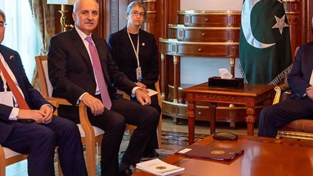 Meclis Başkanı Kurtulmuş Pakistan Cumhurbaşkanı ile görüştü
