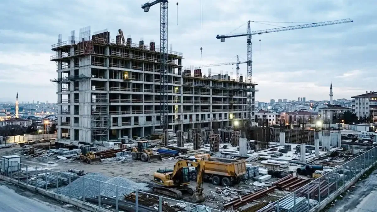 İnşaat sektörü 14 çeyrek sonra yüzde 1,9 küçüldü