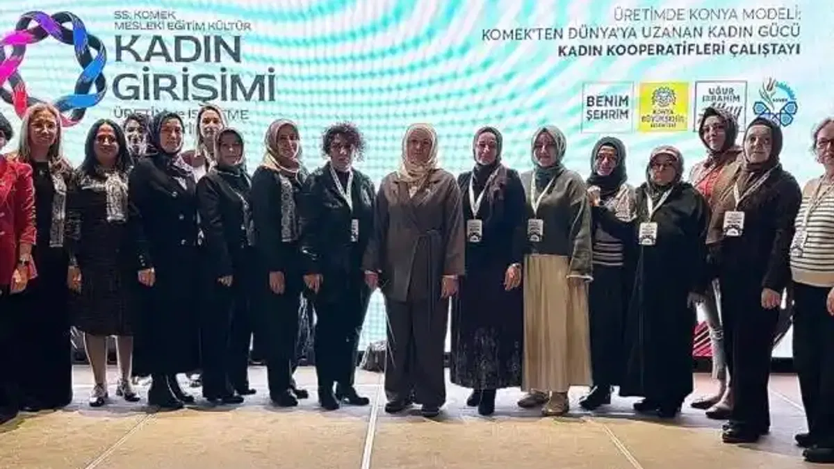 Konya Büyükşehir'den kadın gücüne destek